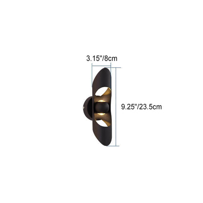 Modern Creative Hollow Cylindrical Aluminum LED Wall Sconce Lamp