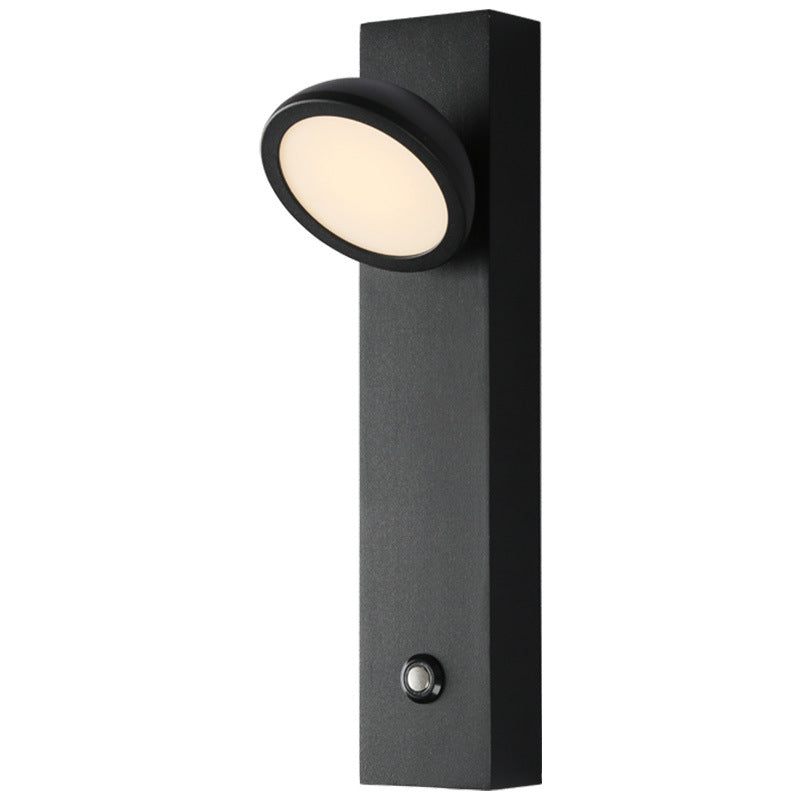 Modern Simplicity Aluminum Iron Acrylic Strip Cubic Round LED Wall Sconce Lamp For Bedside