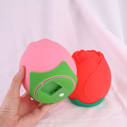 Creative Rose Silicone Pat USB Atmosphere LED Night Light Table Lamp