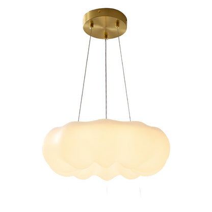 Contemporary Nordic Cloud Shape PE Copper LED Pendant Light For Living Room