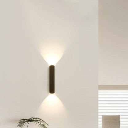 Modern Simplicity Iron Aluminum Roman Column Strip LED Wall Sconce Lamp For Bedside