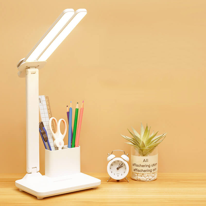 Eye Protection Creative Double Head Multi-angle Adjustable LED Table Lamp