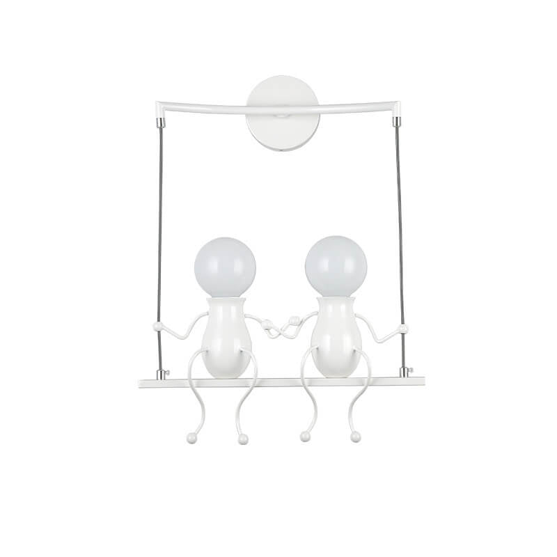 Contemporary Creative Iron Children's Ball 2-Light Wall Sconce Lamp For Bedroom