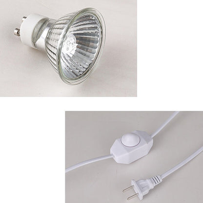 Contemporary Scandinavian Floral Metal Glass 1-Light Aroma Melt Wax Table Lamp For Bedroom