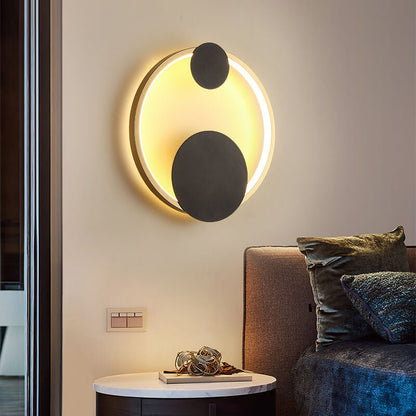Modern Minimalist Oval Round Ring LED Wall Sconce Lamp