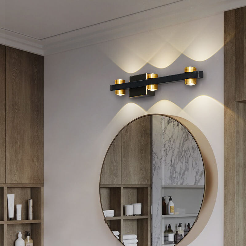 Modern Retro All Copper LED Vanity Light Wall Sconce Lamp