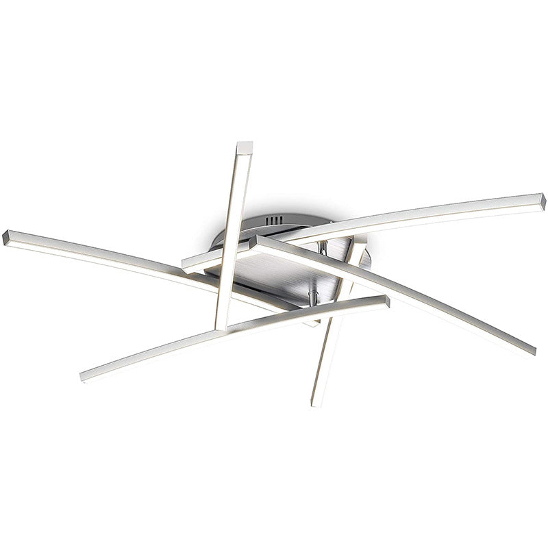 Modern Minimalist Line Geometry LED Semi-Flush Mount Ceiling Light