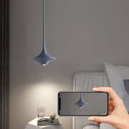 Modern Minimalist Solid Color Hardware Resin LED Pendant Light