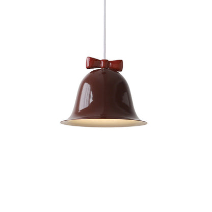 Nordic Minimalist Bells Bow Tie Iron 1-Light Pendant Light