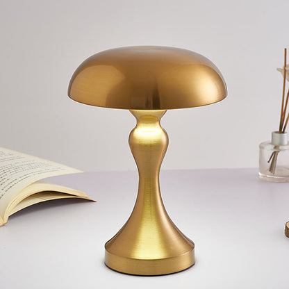 Modern Art Deco Mushroom Acrylic Iron LED Table Lamp For Bedroom