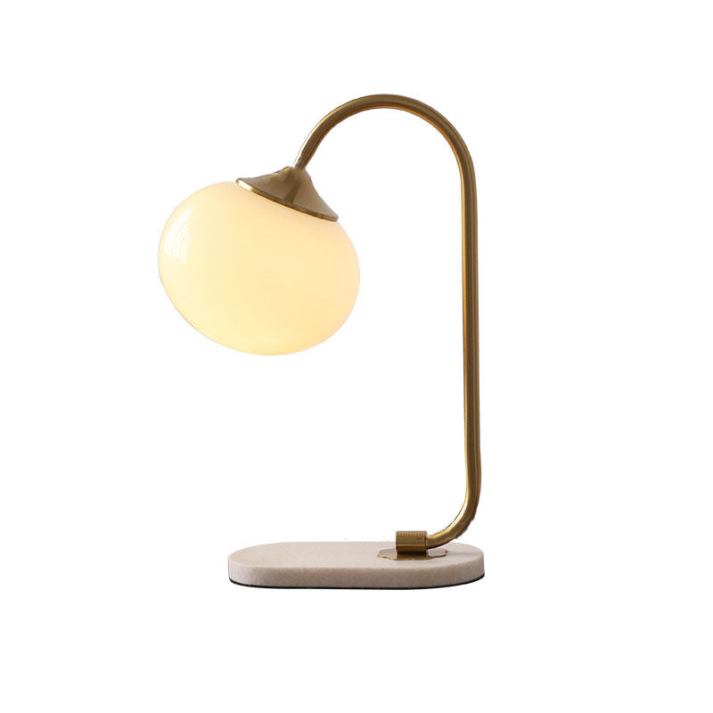 Nordic Minimalist Nostalgic Glass Sphere 1-Light Table Lamp
