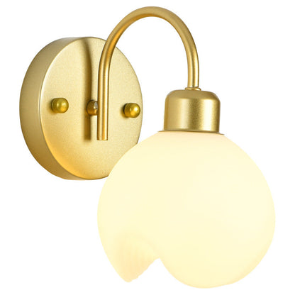 Modern Simplicity Iron ABS Flower 1-Light Wall Sconce Lamp For Bedside