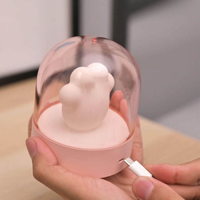 Creative Cartoon Cat Claw LED Eye Protection USB Night Light Table Lamp