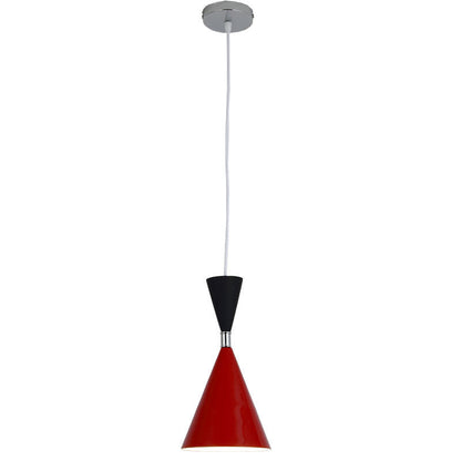 Nordic Minimalist Cone Solid Color Iron Aluminum 1-Light Pendant Light