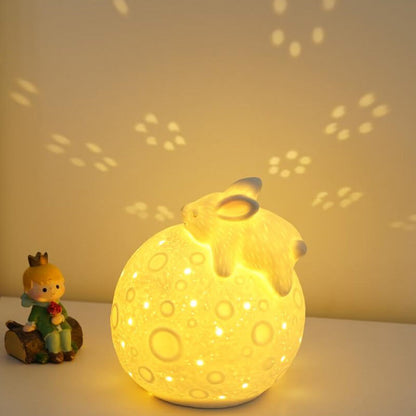 Modern Creative Astronaut Rabbit USB Rechargeable LED Night Light Table Lamp