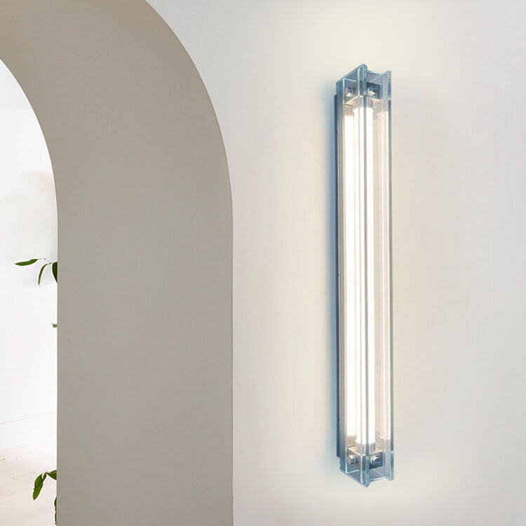 مصباح حائط LED بتصميم شريط زجاجي بسيط على الطراز الصناعي 
