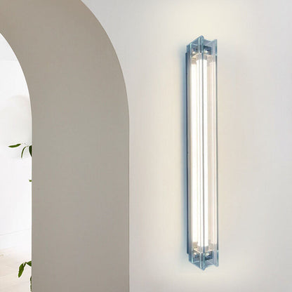 مصباح حائط LED بتصميم شريط زجاجي بسيط على الطراز الصناعي 