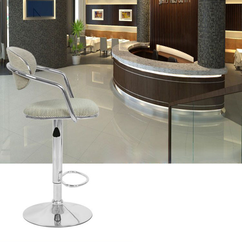 Contemporary Scandinavian Half Round Wicker Hardware Bar Stool Backrest For Dining Room