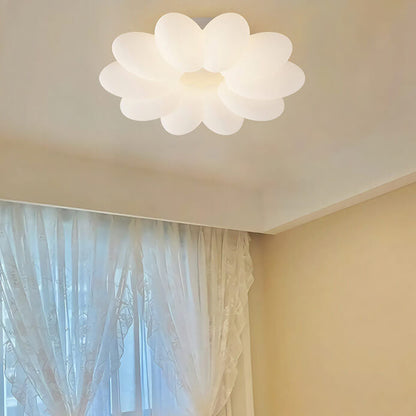 Modern Minimalist PVC Floral Shape LED Kids Flush Mount Ceiling Light
