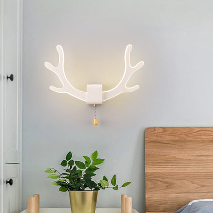 مصباح حائط LED بتصميم عصري من الأكريليك بتصميم إبداعي على شكل قرن الغزال 