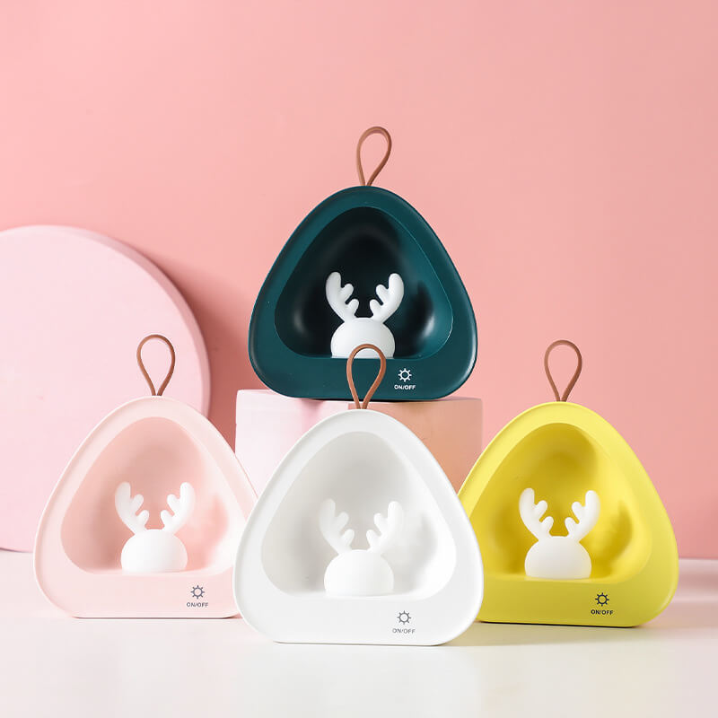Creative Cute Deer Silicone USB Charging Portable LED Night Light Table Lamp