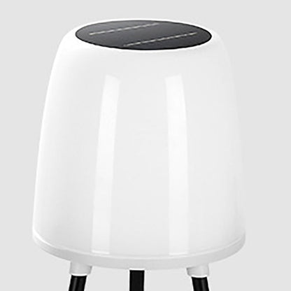 Modern Minimalist Solar Tripod Round Iron ABS PP PC LED Plant Planter Standing Floor Lamp For Garden