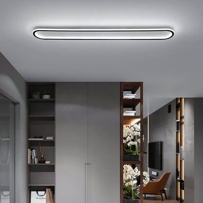 مصباح سقف LED طويل من السيليكون الحديدي بتصميم عصري بسيط لغرفة النوم 
