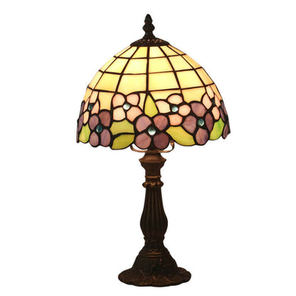 Creative Retro Tiffany Glass Shade 1-Light Table Lamp