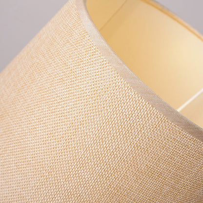 European Style Twine Fabric Ceramic Base 1-Light Table Lamp