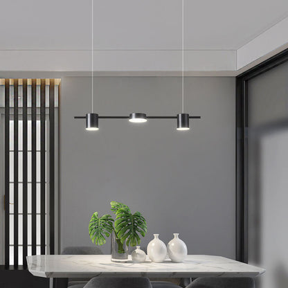Modern Minimalist Line Round Spotlight LED Island Light Chandelier