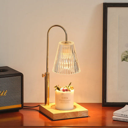 Modern Creative Romantic Bamboo And Wood Horn 1-Light Melting Wax Table Lamp