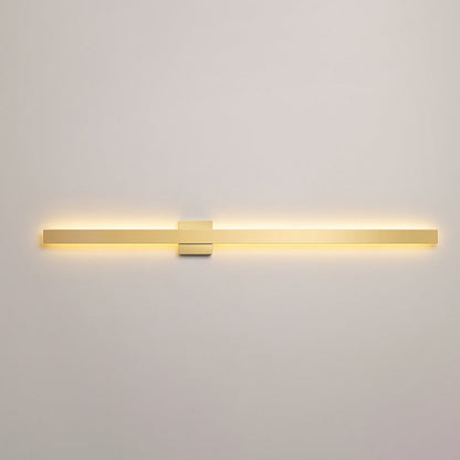 مصباح حائط LED من الأكريليك والحديد بتصميم شريطي طويل بتصميم عصري بسيط لغرفة المعيشة 