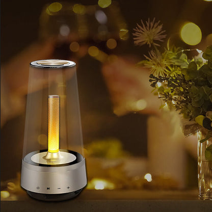 Creative Candle Design Bluetooth Speaker LED Table Lamp