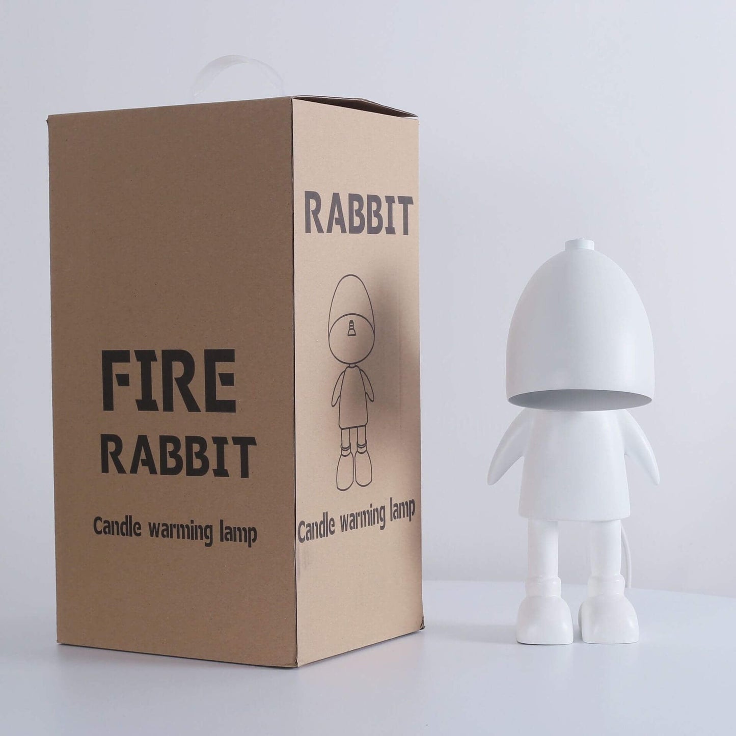 Creative Resin Robot Design LED Night Light Melting Wax Table Lamp