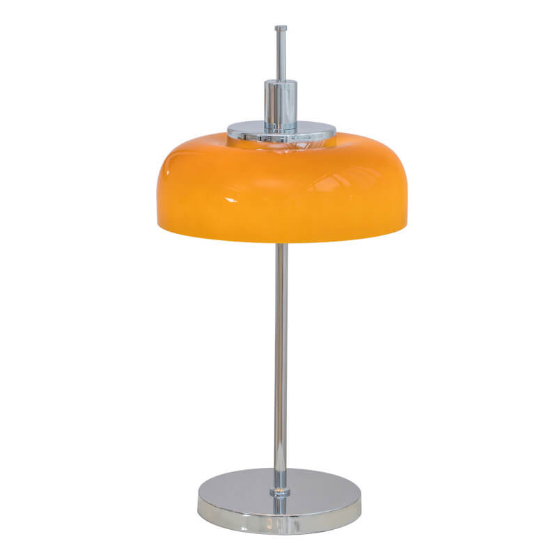 Nordic Vintage Orange Iron Glass 3-Light Table Lamp