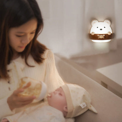 Cartoon ABS Creative Bear LED Night Light Wall Sconce Lamp