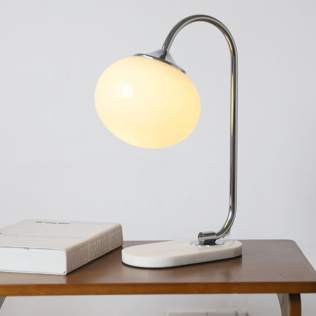 Nordic Minimalist Nostalgic Glass Sphere 1-Light Table Lamp