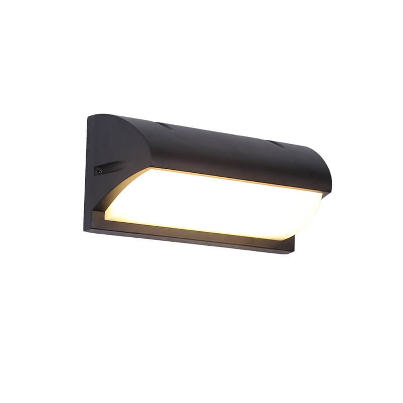 Modern Simple Geometry Outdoor Waterproof Sensor LED Wall Sconce Lamp