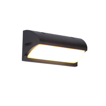 Modern Simple Geometry Outdoor Waterproof Sensor LED Wall Sconce Lamp
