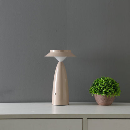 Contemporary Creative Mushroom Iron Acrylic LED Table Lamp For Bedroom