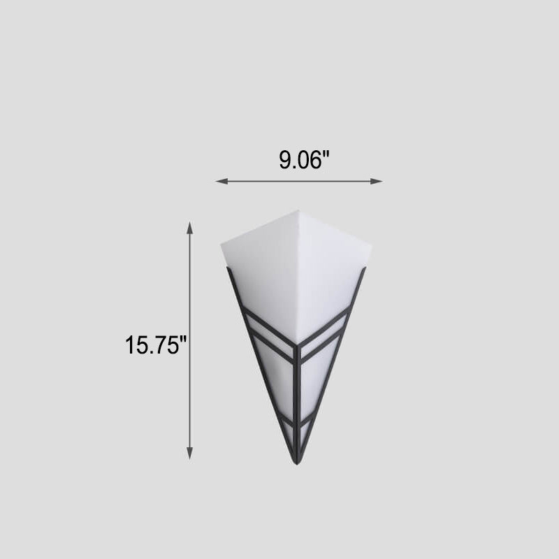 Nordic Creative Iron Triangles Geometry 1-Light Wall Sconce Lamp