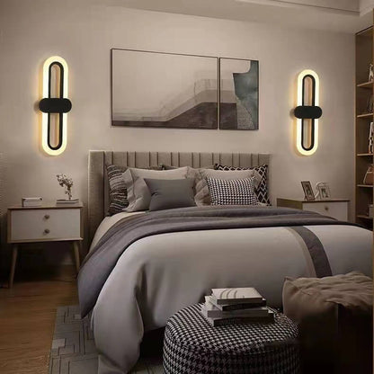 Modern Minimalist Circular Ring Acrylic Aluminum LED Wall Sconce Lamp