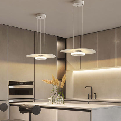 مصباح LED معلق على شكل قبعة من الألومنيوم بتصميم عصري بسيط