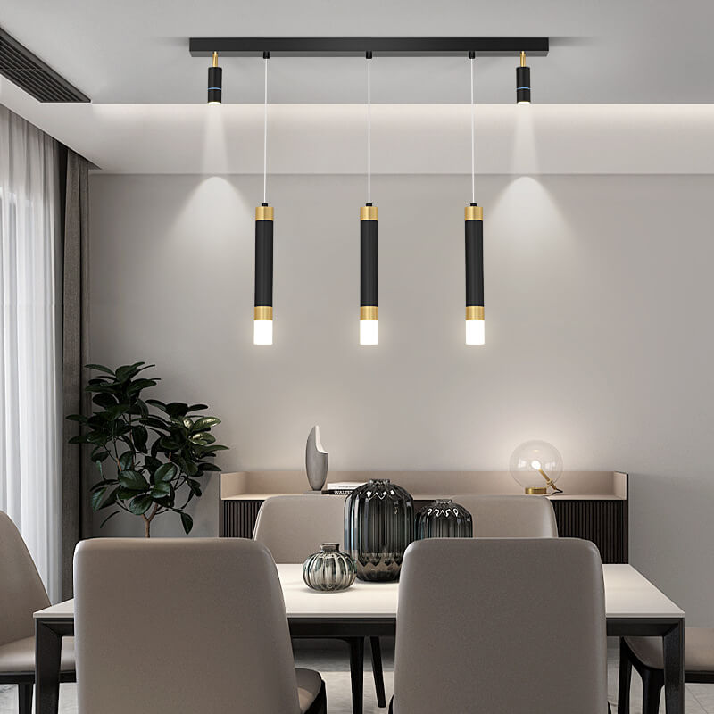 Modern Light Luxury Hardware Acrylic LED Spotlight Island Light Chandelier