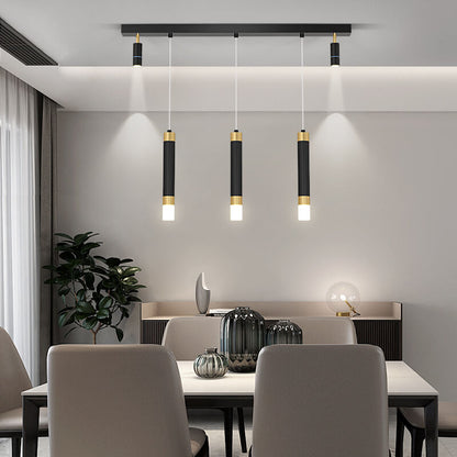 Modern Light Luxury Hardware Acrylic LED Spotlight Island Light Chandelier