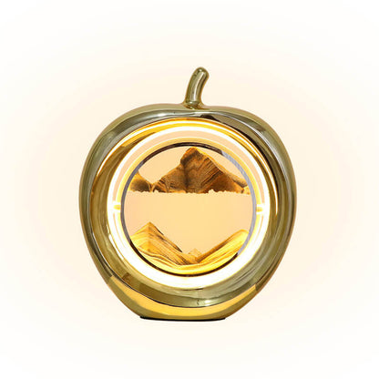 Creative Apple Quicksand Painting Decorative Ambient LED Table Lamp