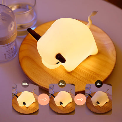 Creative Silicone Bulls LED USB Soft Light Night Light Table Lamp
