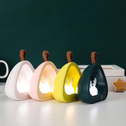 Creative Cute Deer Silicone USB Charging Portable LED Night Light Table Lamp