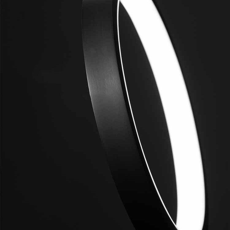 Modern Minimalist Strip Circle Brass Acrylic LED Island Light Chandelier For Dining Room