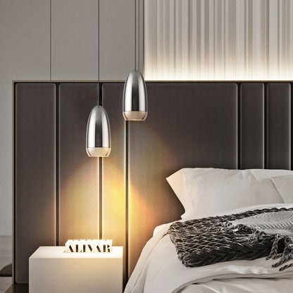 مصباح LED صناعي من الألومنيوم الإبداعي على شكل رصاصة 